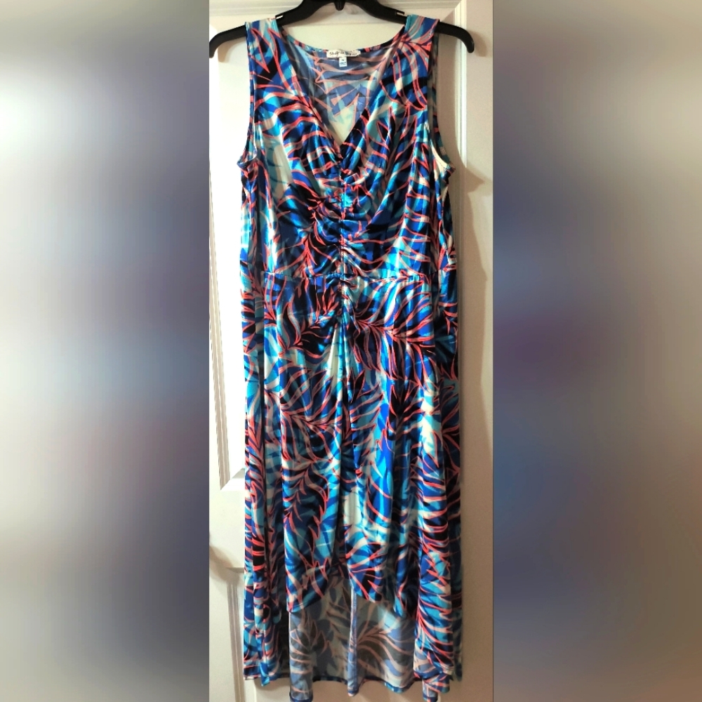 Sabrina Blue High-Low Dress – Size 2X – Like New